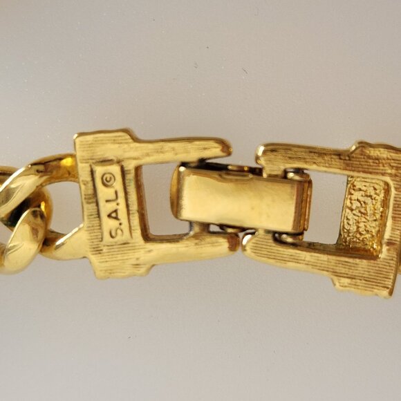 1980 S.A.L (SWAROWSKI FOR THE USA) VINTAGE NECKLACE & EAR RINGS WITH CLEAR CRYS - Picture 4 of 7